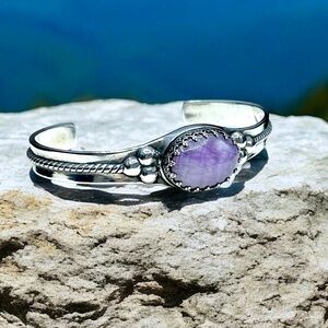 🌺Vintage Carolyn Pollack Sterling Charoite Bracelet